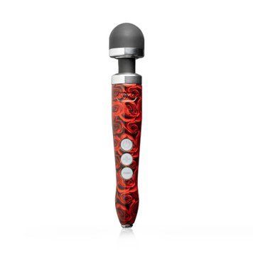 Вібромасажер DOXY Die Cast 3R - ROSE PATTERN, дуже потужний, перезаряджуваний, металевий корпус SO8025