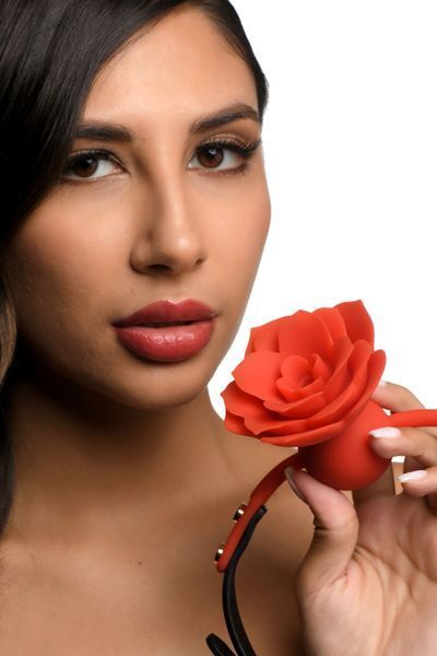 Силіконовий кляп з трояндою Master Series: Blossom Silicone Rose Gag &ndash; Red SO8801
