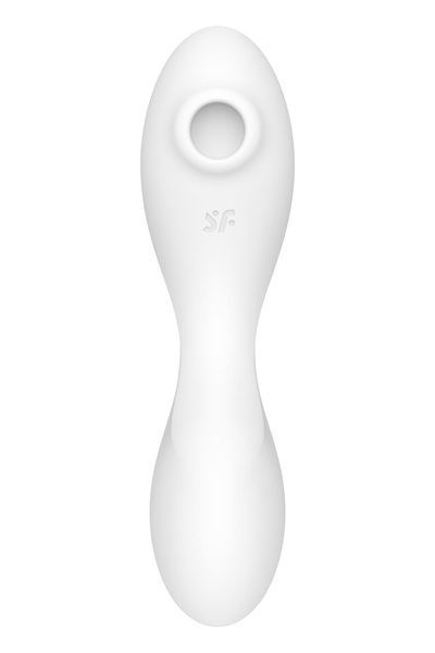 Вакуумный смарт-стимулятор с вибрацией Satisfyer Curvy Trinity 5 (White), управление со смартфона SO6725