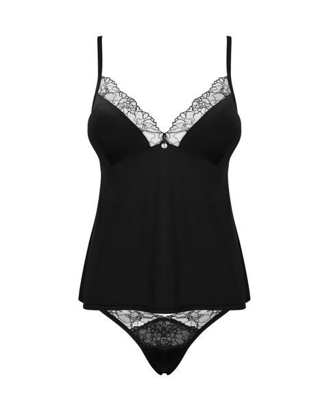 Топ и трусики Obsessive Bella Rou top & panties M/L, топ, трусики SO7862