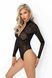 Боди под леопард Noir Handmade F287 Leopard flock bodysuit with long sleeves, S, длинный рукав SX0177 фото 2