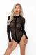 Боди под леопард Noir Handmade F287 Leopard flock bodysuit with long sleeves, S, длинный рукав SX0177 фото 1