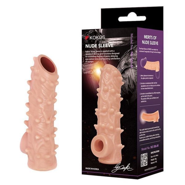 Насадка на член Kokos Nude Sleeve NS 006 L SX1482