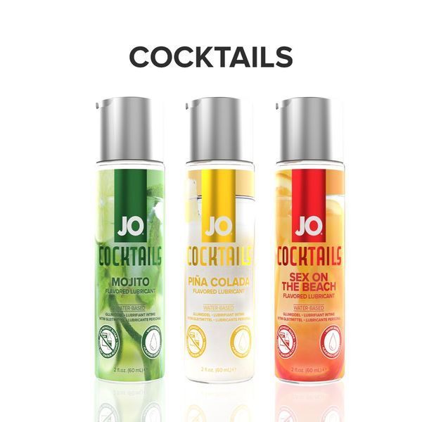 Лубрикант на водной основе JO Cocktails - Sex on the Beach без сахара, растительный глицерин (60 мл) SO6159