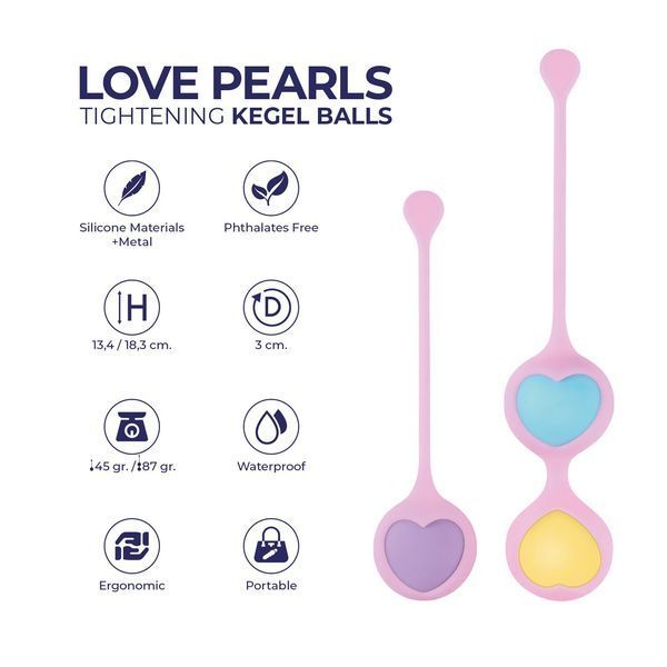 Вагинальные шарики Wooomy Love Pearls SX3127