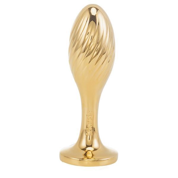 Металлическая анальная пробка Кроличий хвост LOCKINK SEVANDA White Bunny-Tail Anal Pear-shape Plug SX0868