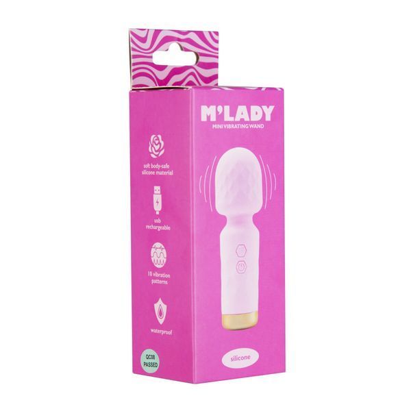 Вибромассажер M&rsquo;Lady Mini Vibrating Wand Pink SX3145