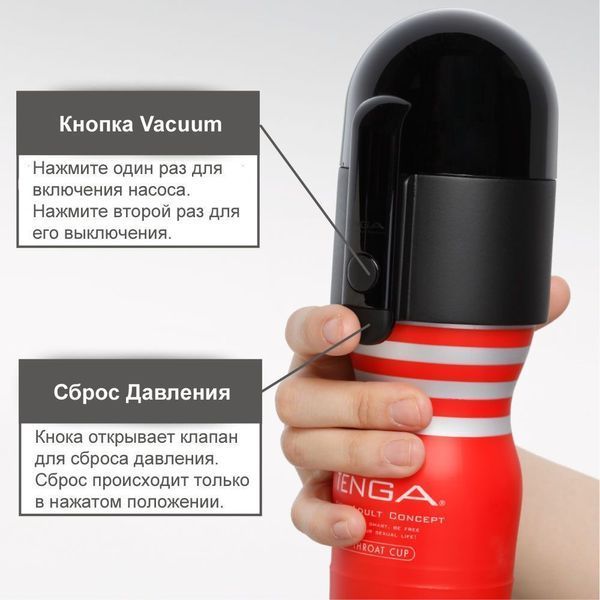 Вакуумная насадка Tenga Vacuum Controller, единственный сосущий (без мастурбатора) SO7122