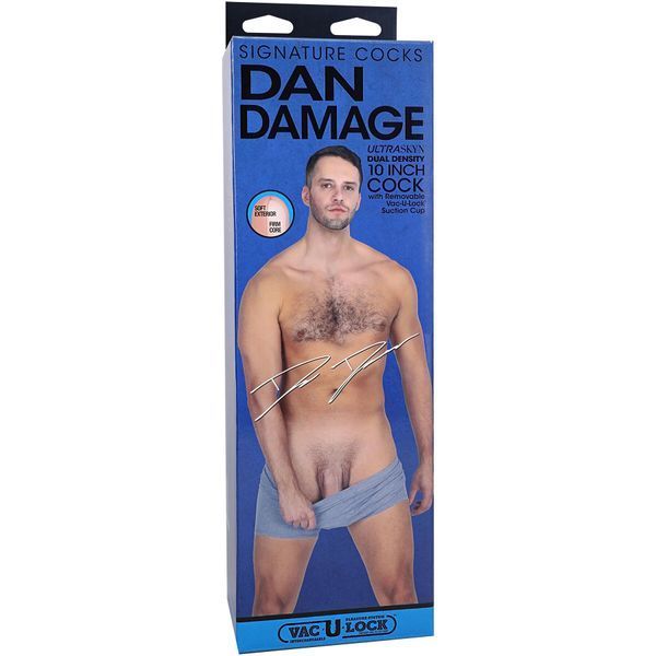 Фаллоимитатор Doc Johnson Signature Cocks Dan Damage 10 inch UltraSkyn SX2535