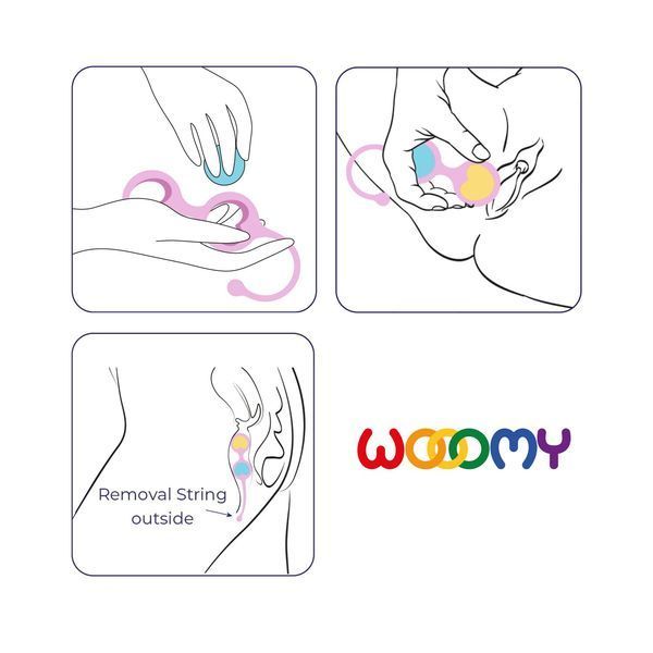 Вагинальные шарики Wooomy Love Pearls SX3127