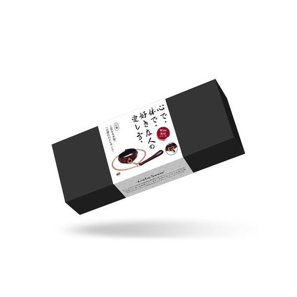Шкіряний нашийник з повідцем Liebe Seele Wine Red Curved Collar, замок-сердечко SO9463