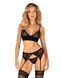 Комплект Obsessive Chemeris 3-pcs set M/L, стринги, пояс для чулок, бюстгальтер SO9768 фото 1