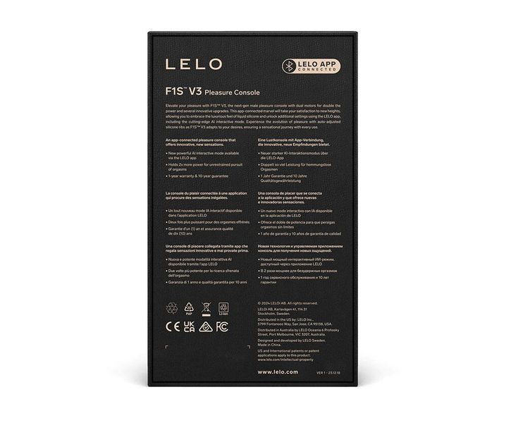 Смарт-мастурбатор LELO F1S V3 Teal, 2 мотора, 8 режимов, стимуляция звуковыми волнами SX0704