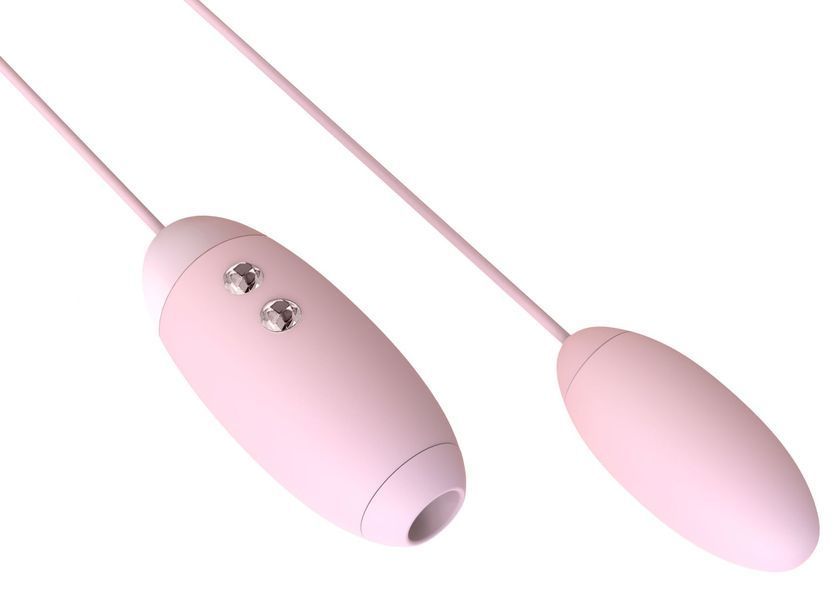 Вакуумний стимулятор з віброяйцем 2-в-1 KISSTOY Miss VV Pink SO3761