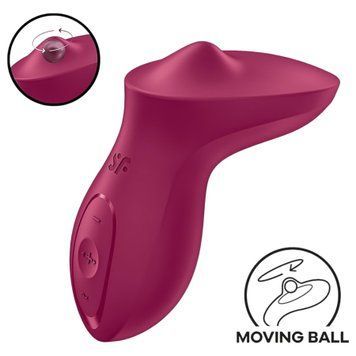 Вібратор для клітора з перлинною стимуляцією Satisfyer Exciterrr Berry, 2 незалежні мотори SX1218