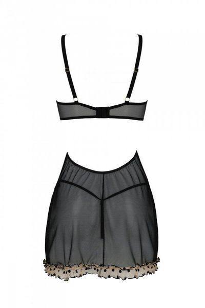 Еротичний пеньюар Passion MARINA CHEMISE, S/M, beige SO9721