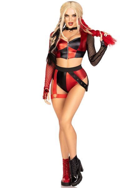 Эротический костюм Leg Avenue Crime Spree Sweetie Costume XS, топ, шорты SO9203