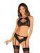 Комплект белья Obsessive Allastia 2-pcs set black L/XL SX2578 фото 1