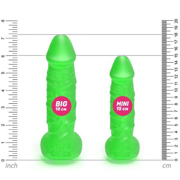 Мило у формі пеніса Pure Bliss BIG Green, крафтове мило-член, натуральне SO6368