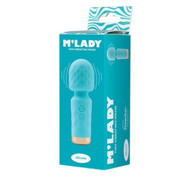 Вибромассажер M&rsquo;Lady Mini Vibrating Wand Teal SX3146