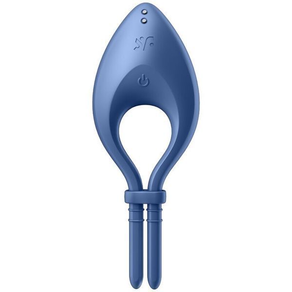 Ерекційне смарт-віброкільце ласо з регулюванням розміру Satisfyer Bullseye Blue SO6120