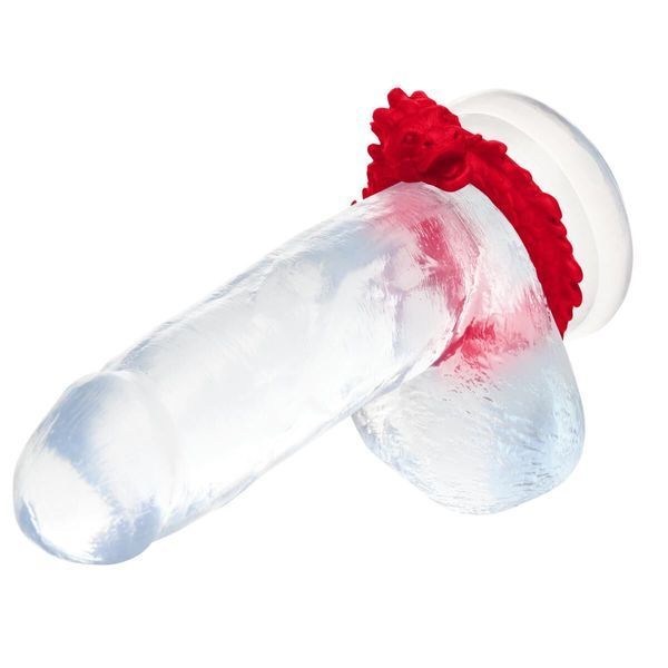 Эрекционное кольцо &ndash; дракон Creature Cocks Rise of the Dragon Silicone Penis Ring &ndash; Red, диаметр 4 см SX2221