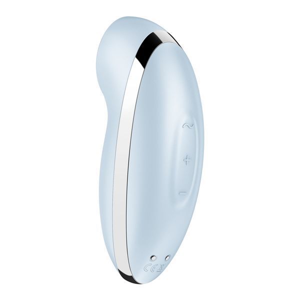 Вибростимулятор-пульсатор Satisfyer Tap & Climax 2 Blue, эффект постукивания пальцем SX2183