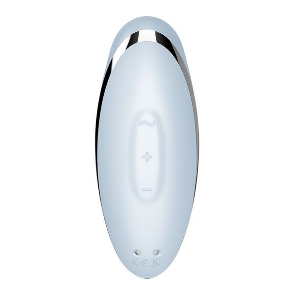 Вибростимулятор-пульсатор Satisfyer Tap & Climax 2 Blue, эффект постукивания пальцем SX2183