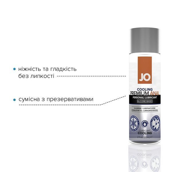 Анальна змазка на силіконовій основі JO ANAL PREMIUM &mdash; COOLING (60 мл) SO1445