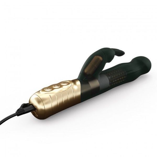 Вібратор-кролик Dorcel Baby Rabbit Gold 2.0 з перлинним масажем і головкою, що обертається SO4068