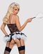 Еротичний костюм покоївки зі спідницею Obsessive Housemaid 5 pcs costume L/XL, чорно-білий, топ з пі SO7279 фото 2
