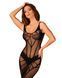 Полупрозрачное платье миди Obsessive D609 dress S/M/L, black SO7703 фото 1