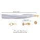 Металлическая анальная пробка Хвост пони LOCKINK SEVANDA White Pony-Tail Anal Pear-shape Plug SX0869 фото 6