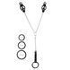 Зажимы для сосков Art of Sex - Nipple clamps for Men Black clover с эрекционными кольцами SO9838 фото 1
