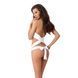 Комплект белья Passion AMORE SET white, стринги и лиф в виде подарочной ленты с бантом EL14703 фото 2