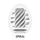 Мастурбатор-яйце Tenga Egg Spiral, щільний TPE, пробник лубриканту 5 мл SO9798 фото 3
