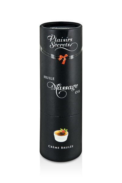 Массажное масло Plaisirs Secrets Creme Brulee (59 мл) с афродизиаками съедобное, подарочная упаковка SO1840