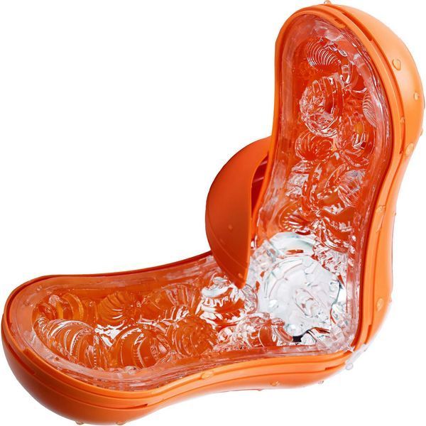 Мастурбатор Tenga Flip Orb &mdash; Sunset Orange, с изменяемым сжатием, со стимулирующими шариками внутри SX1331