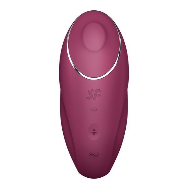 Вібростимулятор-пульсатор Satisfyer Tap & Climax 1 Red, ефект постукування пальцем, 2 мотори SX0566