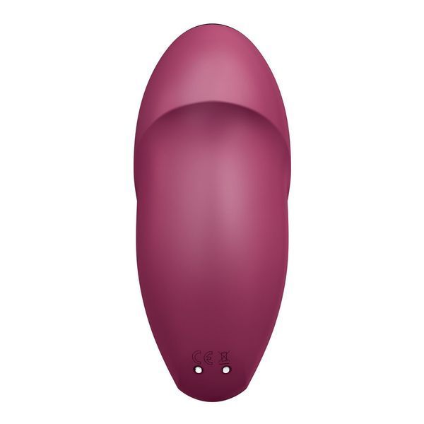 Вібростимулятор-пульсатор Satisfyer Tap & Climax 1 Red, ефект постукування пальцем, 2 мотори SX0566
