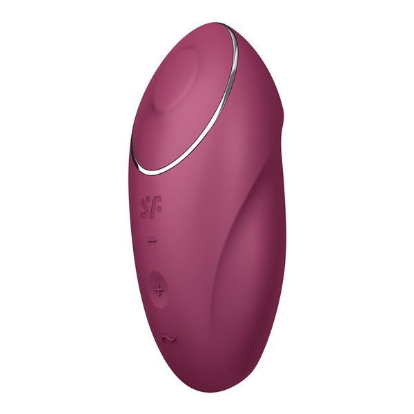 Вібростимулятор-пульсатор Satisfyer Tap & Climax 1 Red, ефект постукування пальцем, 2 мотори SX0566
