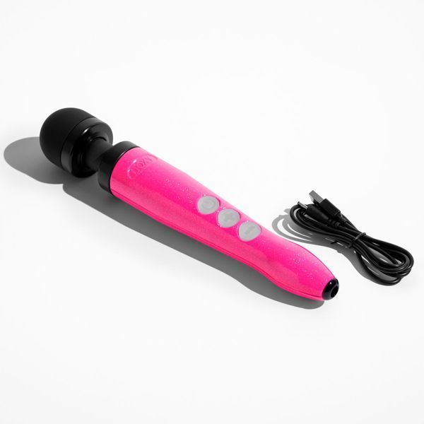 Вібромасажер DOXY Die Cast 3R Hot Pink, дуже потужний, перезаряджуваний, металевий корпус SX2460