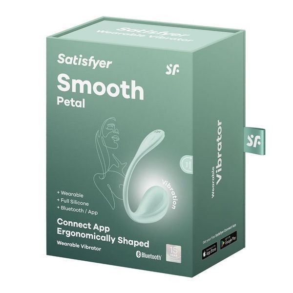Смарт-віброяйце Satisfyer Smooth Petal Connect App Mint SX0666