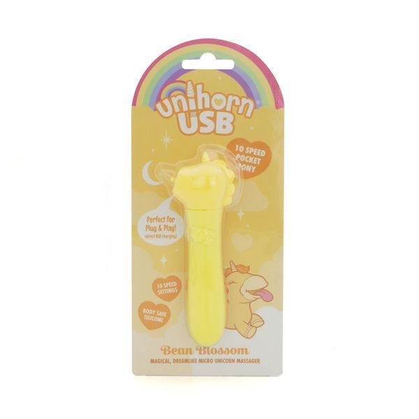 Вібратор-єдиноріжка Unihorn USB Bullet &ndash; Bean Blossom, віброкуля, USB-зарядка, 10 режимів SX2857