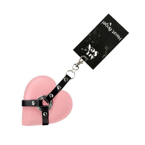 Брелок на карабине для ключей Art of Sex Heart Angel, Розовый SX2247