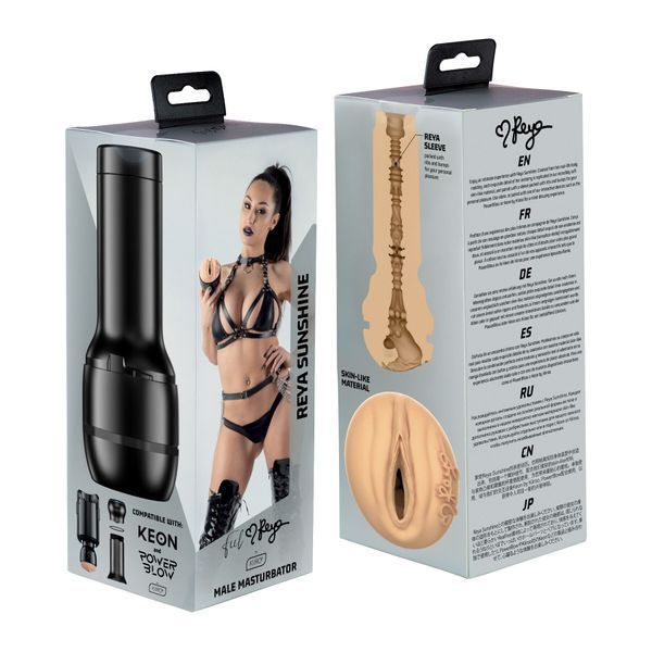 Мастурбатор Kiiroo Feel Reya Sunshine PBC, сумісний з PowerBlow, Control та Keon, копія вагіни порнозірки SX1233