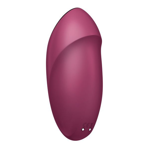 Вібростимулятор-пульсатор Satisfyer Tap & Climax 1 Red, ефект постукування пальцем, 2 мотори SX0566