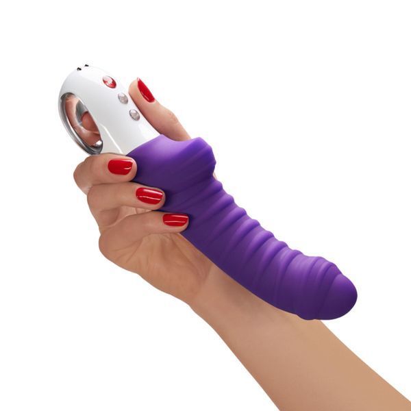 Вибратор для точки G Fun Factory TIGER violet, ребристый, подходит для анальной стимуляции SX0940