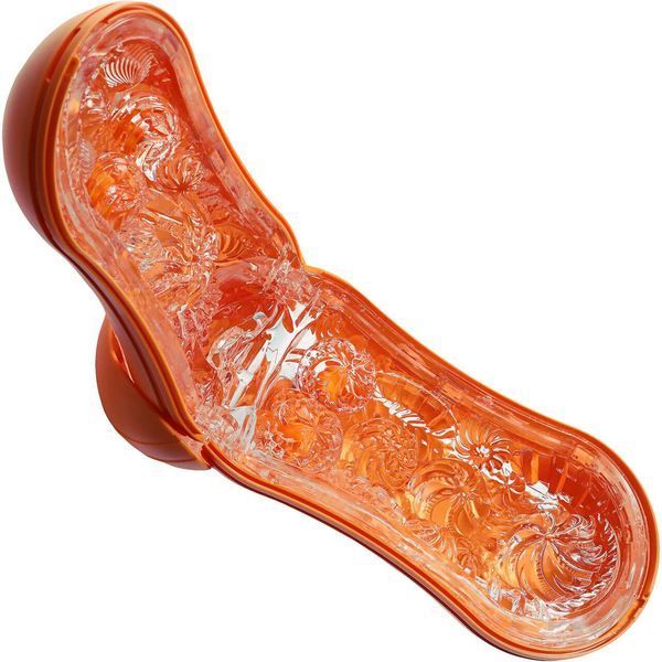 Мастурбатор Tenga Flip Orb &mdash; Sunset Orange, с изменяемым сжатием, со стимулирующими шариками внутри SX1331