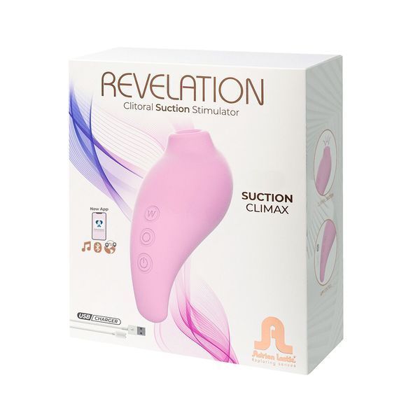 Вакуумный смарт-стимулятор Adrien Lastic Revelation Pink, режим Boost, управление через приложение SO8533